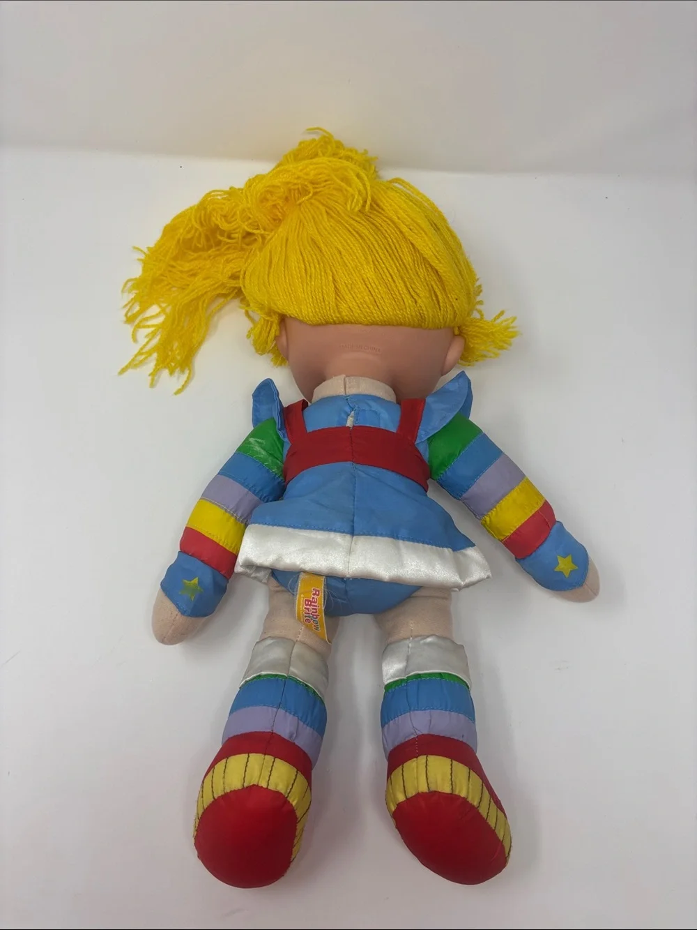 Vintage Rainbow Brite Yellow-Haired Rainbow Dress Kids Doll